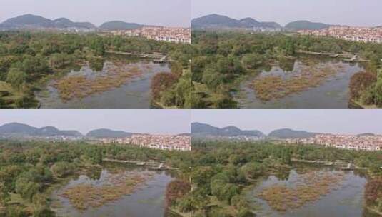 江西省新余市孔目江湿地公园高清在线视频素材下载
