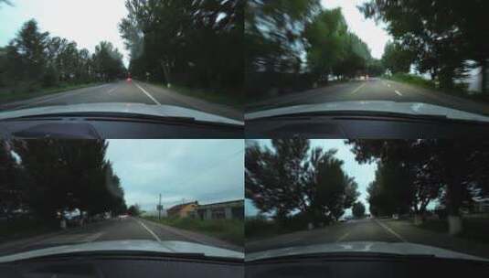 汽车驾驶视角运动延时高清在线视频素材下载