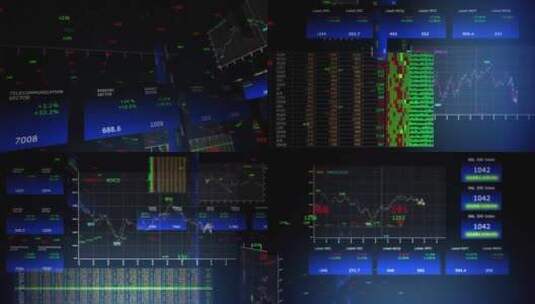 金融股票K线指数证券市场交易视频23高清在线视频素材下载