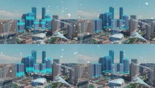 科技城市-智慧城市高清在线视频素材下载