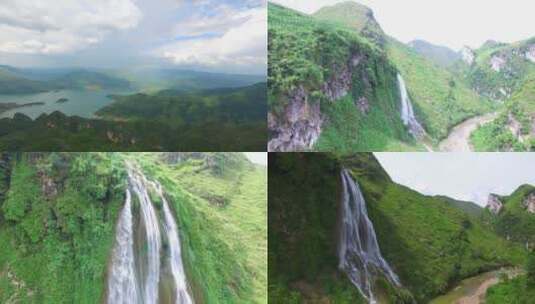 森林大自然流水风景树林山水自然山山川高清在线视频素材下载