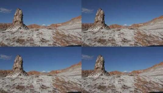 冬季月柱的景观高清在线视频素材下载