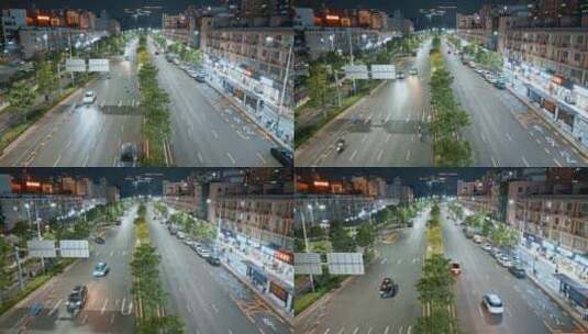 城市夜景视频深圳龙岗公路行驶汽车视频高清在线视频素材下载