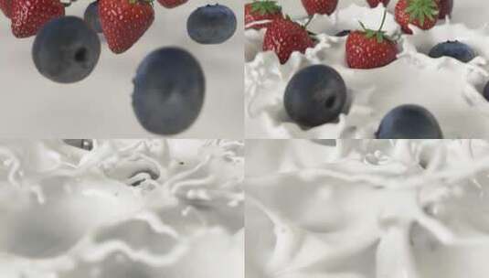 水果牛奶广告高清在线视频素材下载