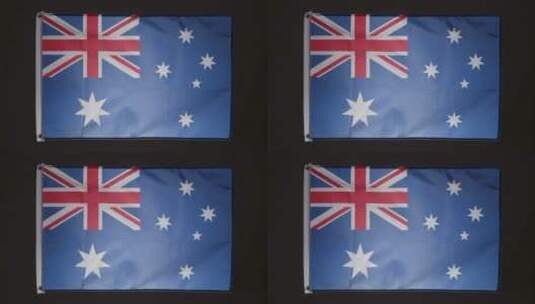 澳大利亚国旗特写高清在线视频素材下载