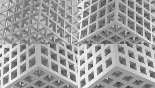 立方体 艺术抽象 变动高清在线视频素材下载