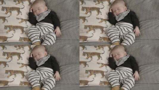 熟睡中的婴儿高清在线视频素材下载