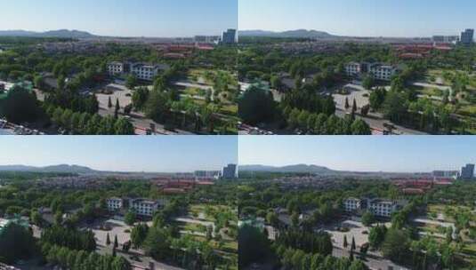 青州市惠达宾馆航拍图高清在线视频素材下载