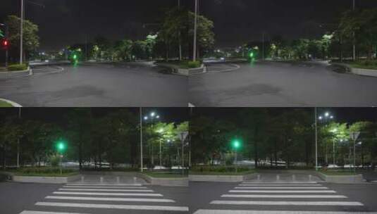 广州珠江新城人行道按钮高清在线视频素材下载