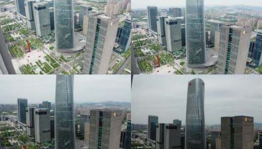 宁波东部新城城市建筑大楼cbd-0427_V1-0050高清在线视频素材下载