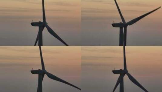 风力发电航拍高清在线视频素材下载