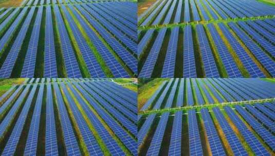 太阳能电池板光伏非晶硅清洁能源高清在线视频素材下载