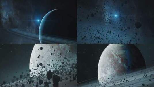 8K恒星宇宙星球太空行星流浪地球银河系高清在线视频素材下载