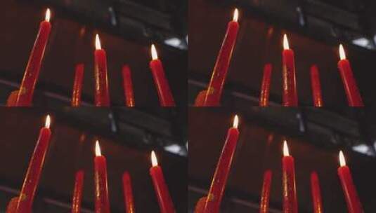 寺庙蜡烛素材高清在线视频素材下载