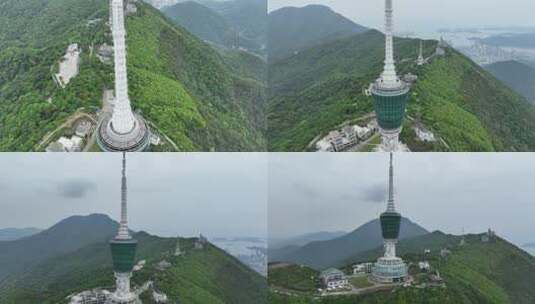 深圳标建筑宣传片 深圳梧桐山 电视塔高清在线视频素材下载