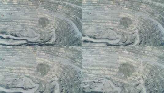 巨大石棉采石场爆炸现场鸟瞰图14高清在线视频素材下载