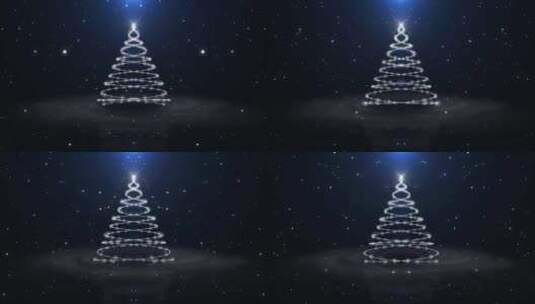 唯美圣诞树高清在线视频素材下载