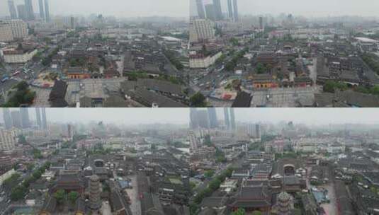 江苏无锡城市建设高楼大厦航拍建筑高清在线视频素材下载