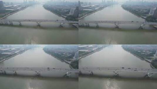 广州琶洲大桥航拍高清在线视频素材下载