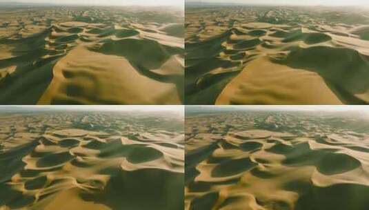 航拍内蒙古阿拉善沙漠高清在线视频素材下载
