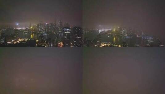 上海夜景 陆家嘴夜景 金融城 城市黎明高清在线视频素材下载