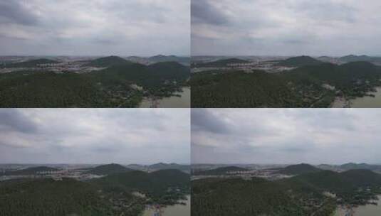 江苏徐州云龙山5A景区航拍高清在线视频素材下载