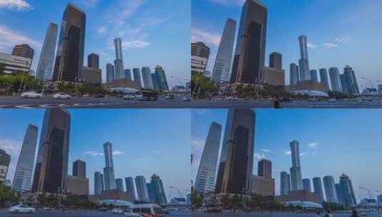北京国贸CBD商业圈高清在线视频素材下载