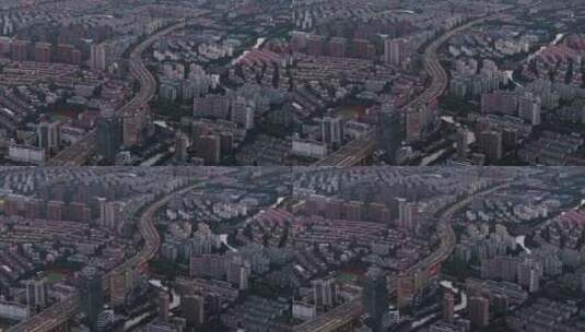 上海 城市道路 交通 浦东发展高清在线视频素材下载