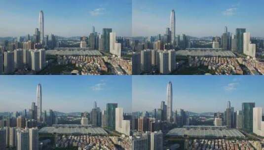 深圳高楼林立地标建筑A高清在线视频素材下载