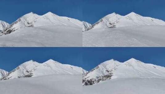 佐治亚州古多里美丽雪山的鸟瞰图高清在线视频素材下载