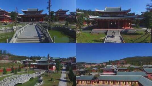 寺庙寺院祈福禅修禅意风景意境古建筑素材高清在线视频素材下载