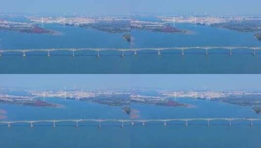 中山外海大桥航拍高清在线视频素材下载