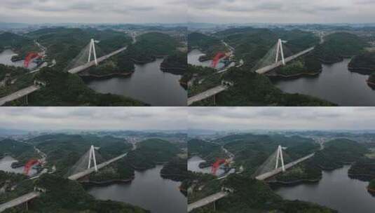 贵州万峰湖大桥高清在线视频素材下载