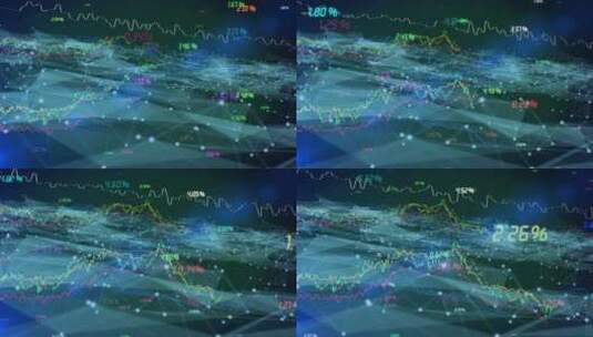 股票市场走势图科技感背景高清在线视频素材下载