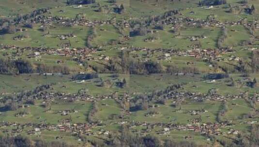 瑞士山坡小镇高清在线视频素材下载