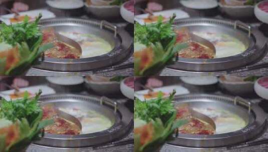 吃火锅 涮锅高清在线视频素材下载