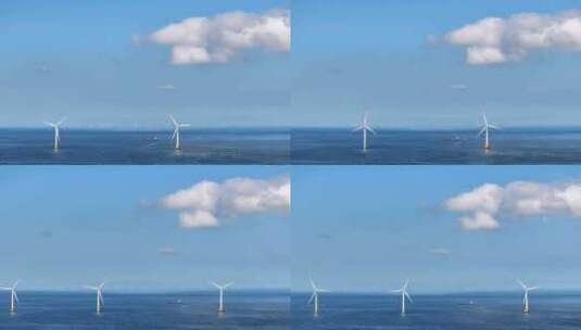海上风力发电6（福州平潭）高清在线视频素材下载
