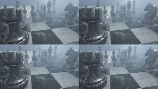 棋子3D背景动画3高清在线视频素材下载