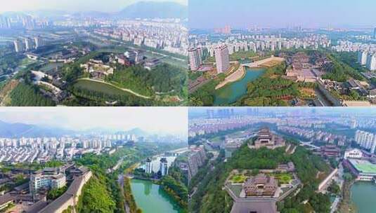 城市景观古迹航拍全景高清在线视频素材下载
