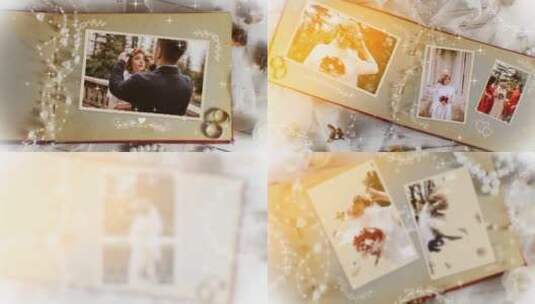 婚礼节日专辑首张周年纪念电影婚礼AE模板高清AE视频素材下载