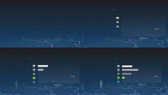 人物数据旅游数据帐篷地图高清AE视频素材下载