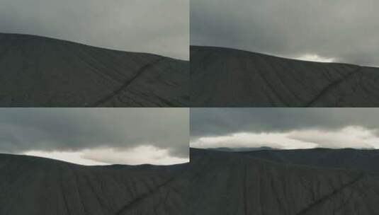 松散岩石空中山脊高清在线视频素材下载