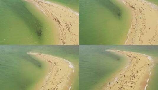 大海快艇海岛码头海滩马来西亚蓝色海上水屋高清在线视频素材下载