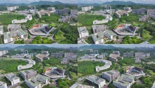 4K航拍深圳南方科技大学4高清在线视频素材下载