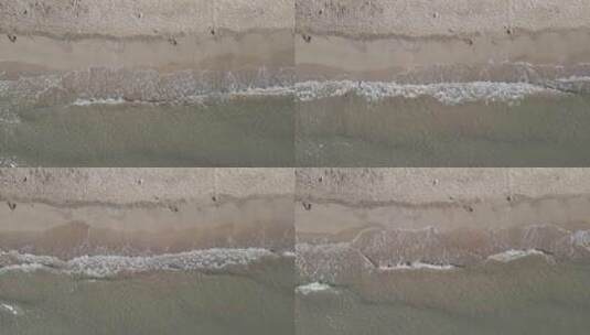 航拍海浪拍打海面 大海 浪花 俯视高清在线视频素材下载