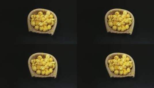 休闲美食爆米花4K视频高清在线视频素材下载