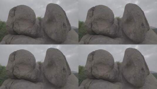 巨石崇拜生殖崇拜考古现场LOG视频素材高清在线视频素材下载