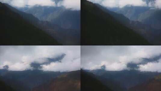 云雾大山视频云雾缭绕的中国西部山区高清在线视频素材下载