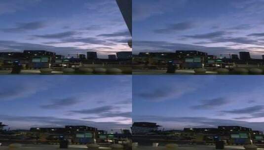 云  天空  阴天  城市  夜景高清在线视频素材下载