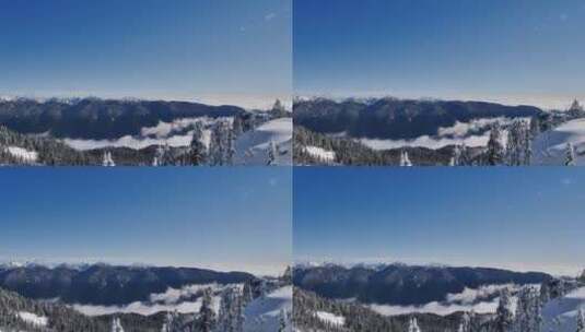 从高处俯瞰内华达州山脉高清在线视频素材下载